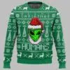 Merry Christmas Human Alien Ugly Christmas Sweater 1