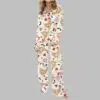 Merry Clucking Christmas Satin Pajama Set 4