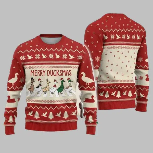 Merry Duckmas Ugly Christmas Sweater 2