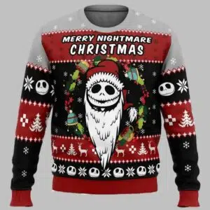 Merry Nightmare The Nightmare Before Christmas Ugly Christmas Sweater 2