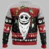 Merry Nightmare The Nightmare Before Christmas Ugly Christmas Sweater 3