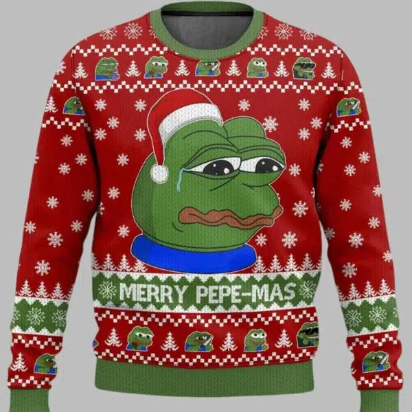 Merry Pepe mas Christmas Ugly Sweater 2