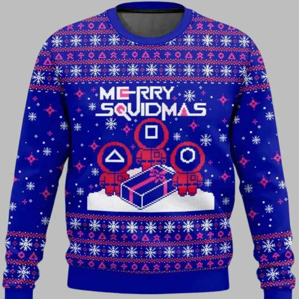 Merry Squidmas Squid Game Ugly Sweater 1