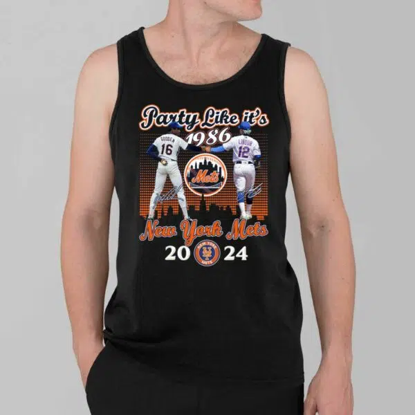 Mets 2024 Party like its 1986 T Shirt 3