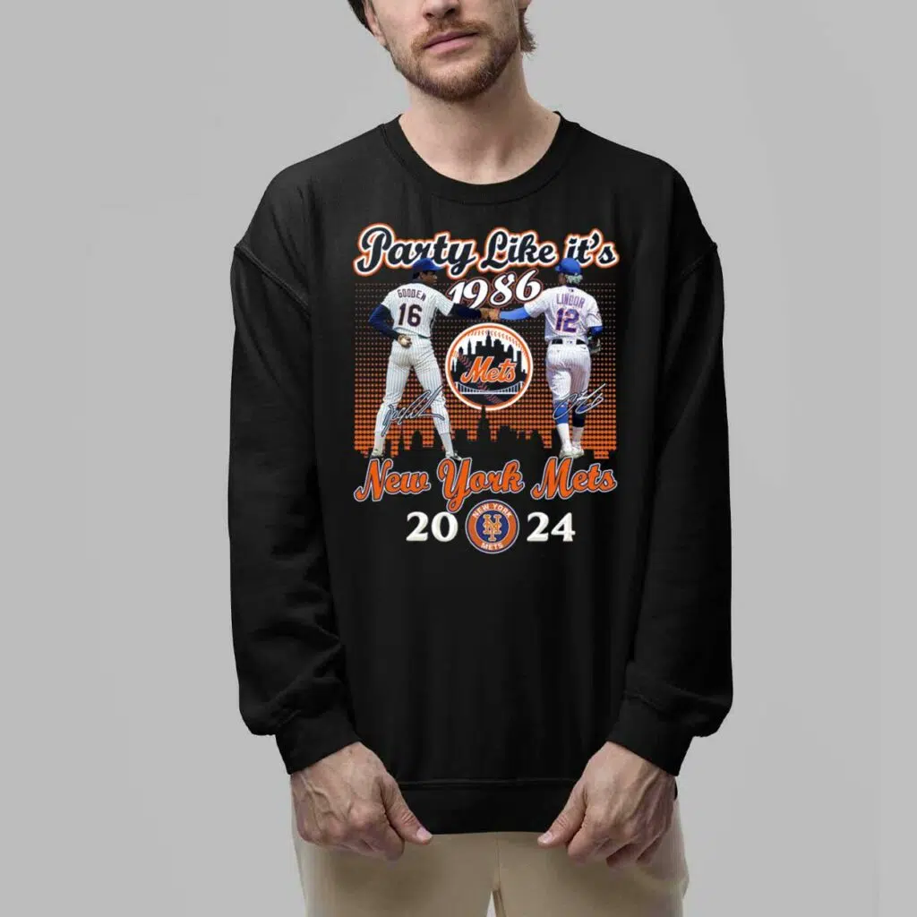 Mets 2024 Party like its 1986 T Shirt 6