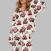 Moo Deng Christmas Satin Pajama Set 2