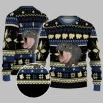 Moo deng memes Custom Name Ugly Christmas Sweater