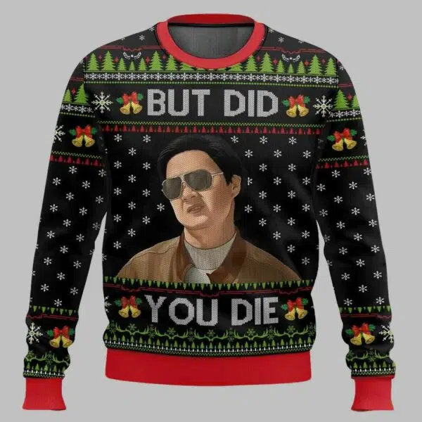 Mr Chow The Hangover But Did You Die Ugly Christmas Sweater 2