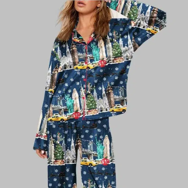 New York City Christmas Pajama Set 2 1