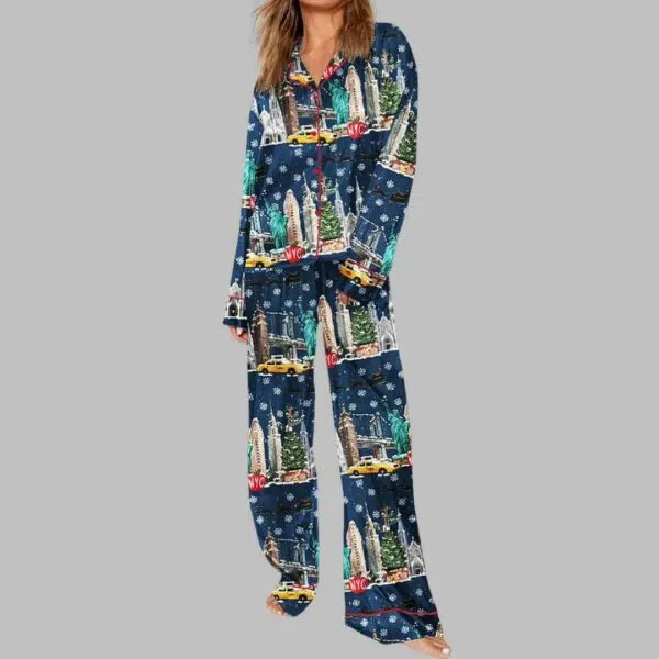 New York City Christmas Pajama Set 3 1