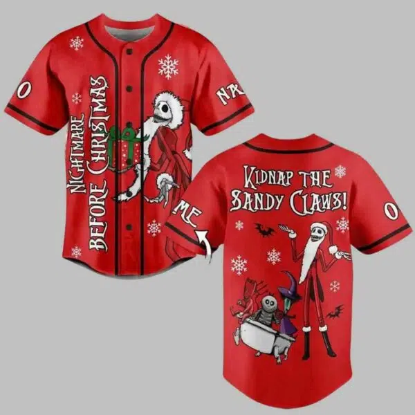 Nightmare Before Christmas Baseball Jersey 2