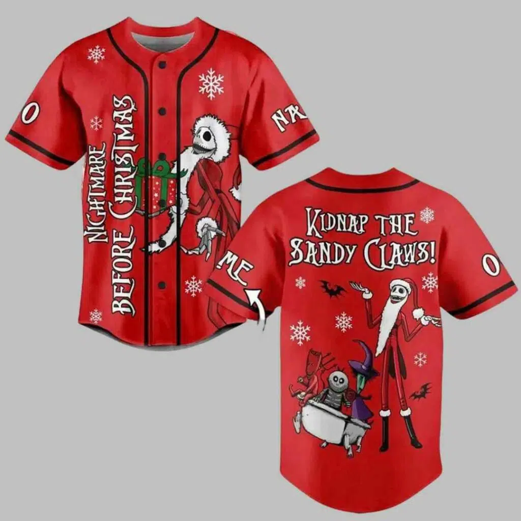 Nightmare Before Christmas Baseball Jersey 3