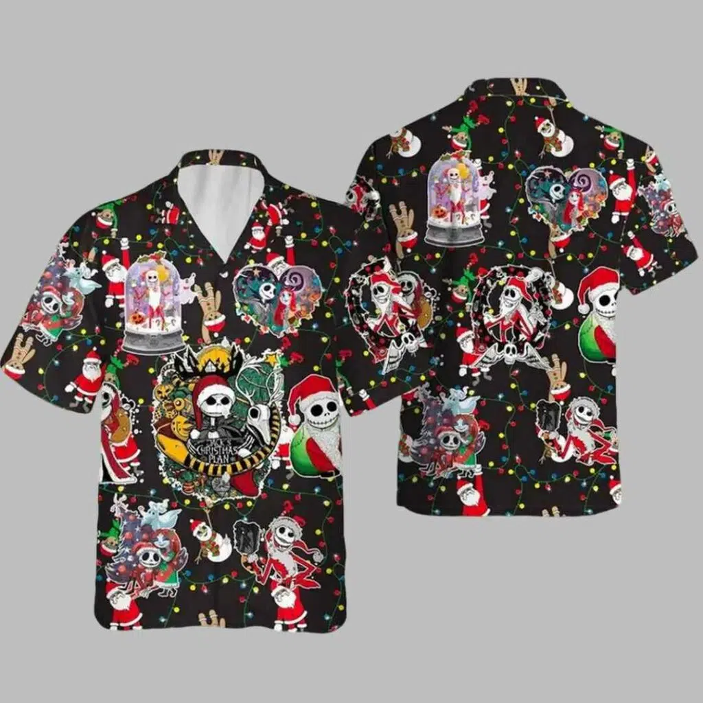 Nightmare Before Christmas Hawaiian Shirt 3