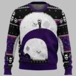 Nightmare Before Christmas Jack Moon Ugly Christmas Sweater
