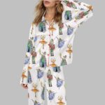 Nutcracker Christmas Ballet Satin Pajama Set