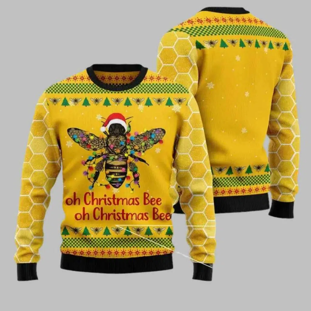 Oh Christmas Bee Ugly Christmas Sweater 3