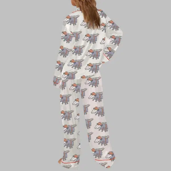 Opossum Cowboy Stay Strapped Pajama Set 4