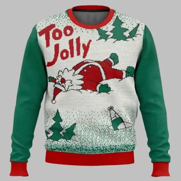 Overly cheerful Santa Ugly Christmas Sweater 2