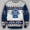 PBR Blue Ribbon Ugly Christmas Sweater 2