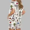 Paris Travel Olympic City Pajama Set 3