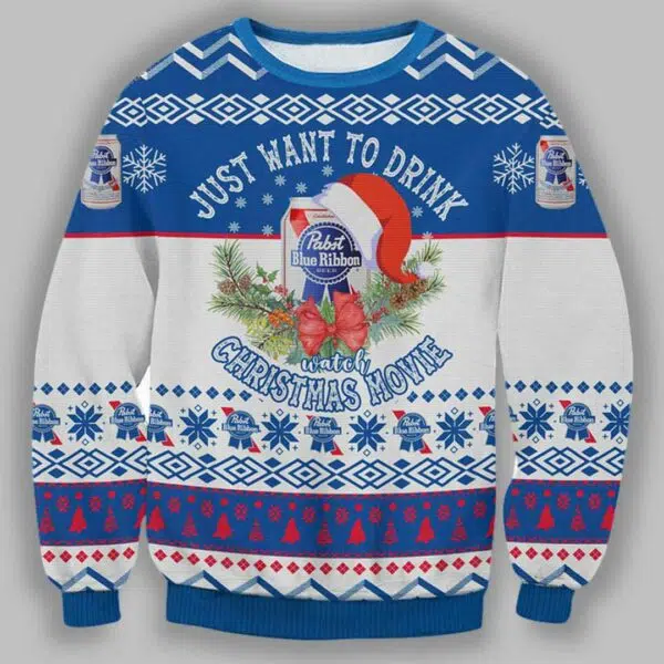 Pasbt Blue Ribbon Ugly Christmas Sweater 3