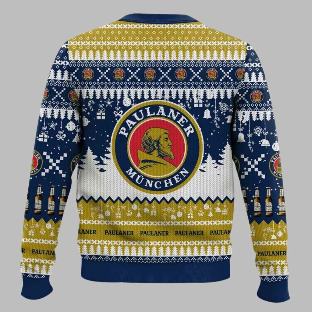 Paulaner German Beer Ugly Christmas Sweater 3 Paulaner German Beer Ugly Christmas Sweater 3