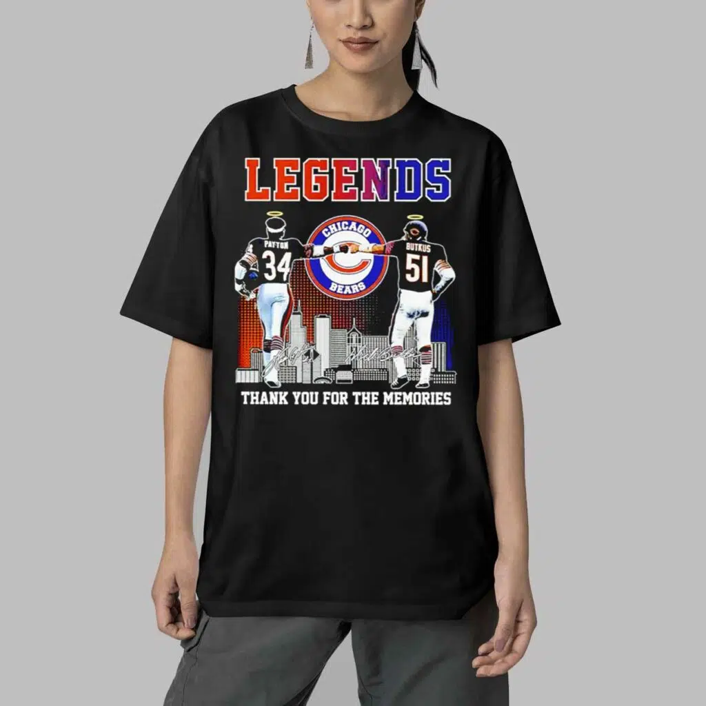 Payton And Butkus Bears Legends Thank You For The Memories shirt 5