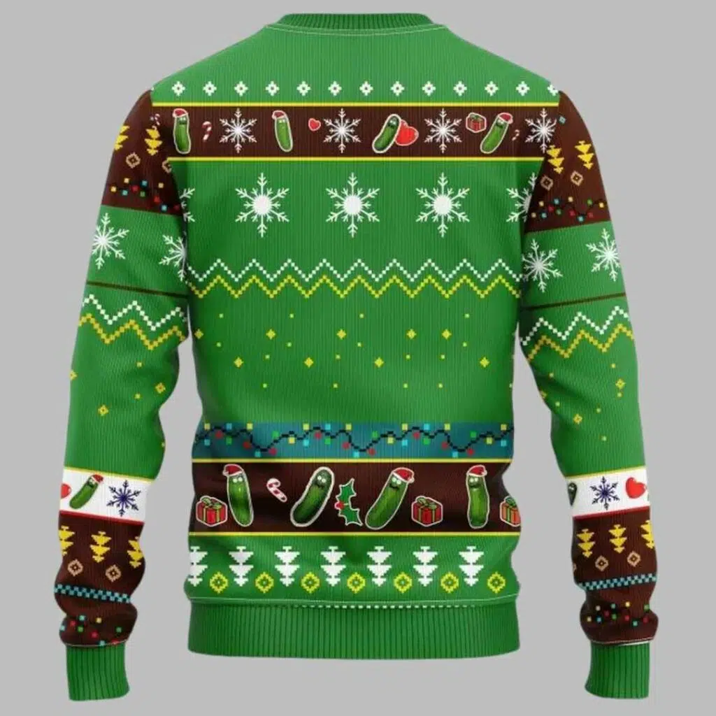 Pickle Rick And Morty Ugly Christmas Sweater 2