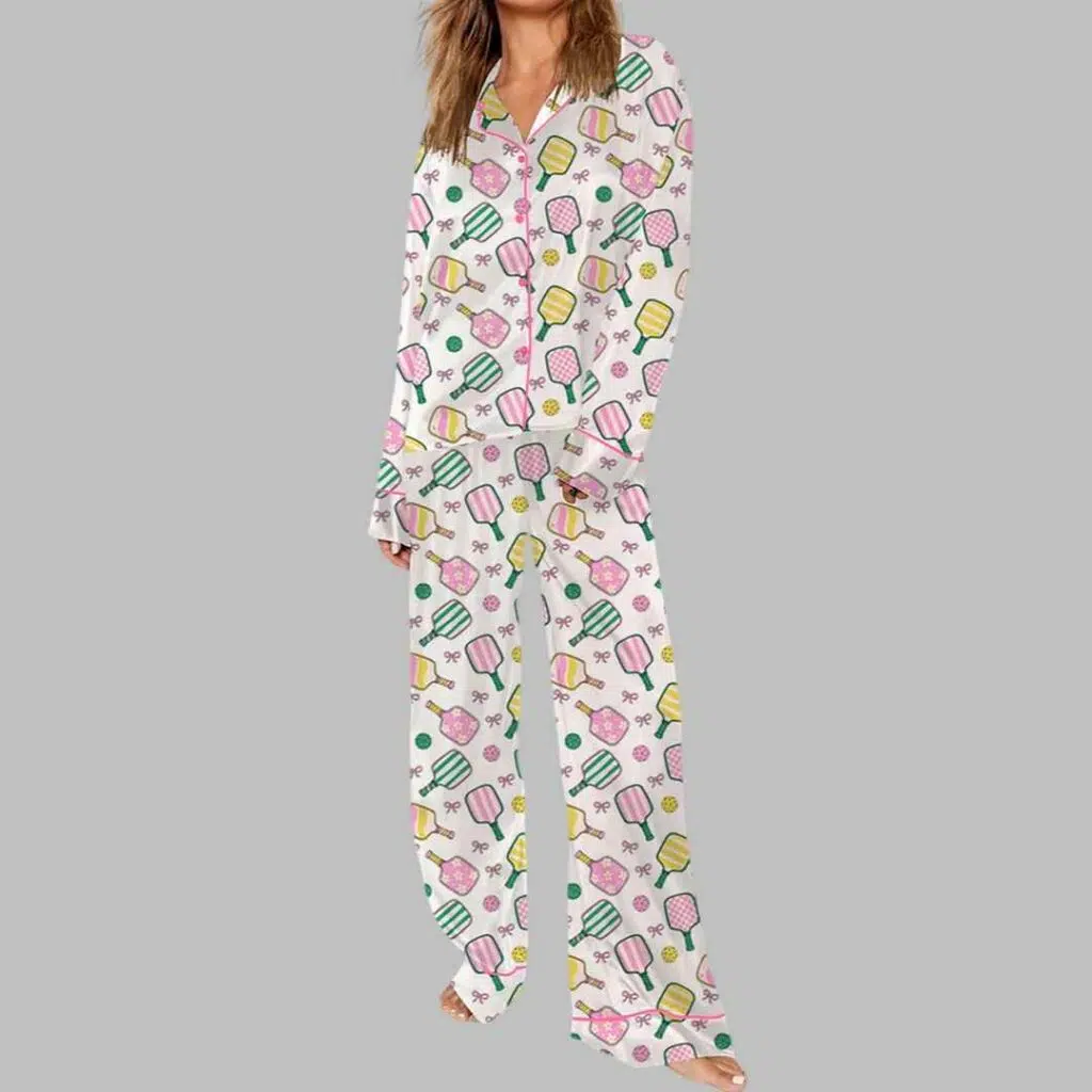 Pickleball Bows Pajama Set 3