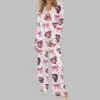 Pink Coquette Moo Deng Satin Pajama Set 3