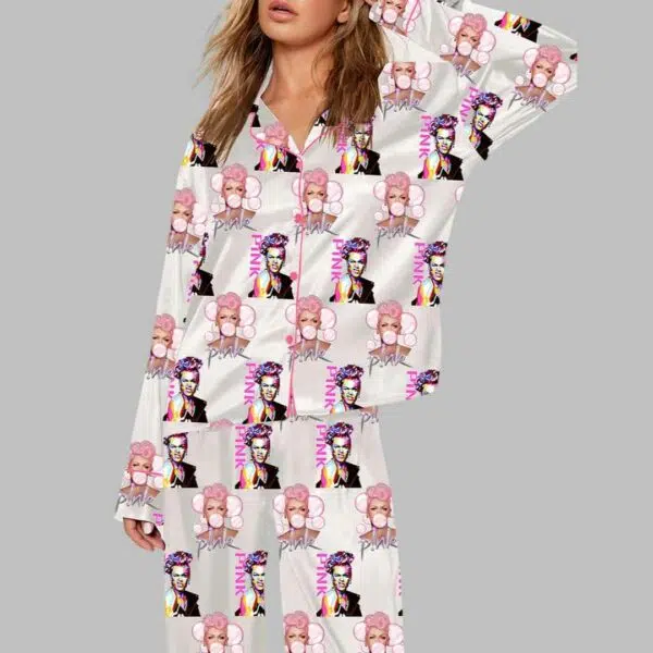 Pink Fan Lovers Pajama Set 2