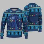 Police Box Christmas Doctor Who Ugly Christmas Sweater