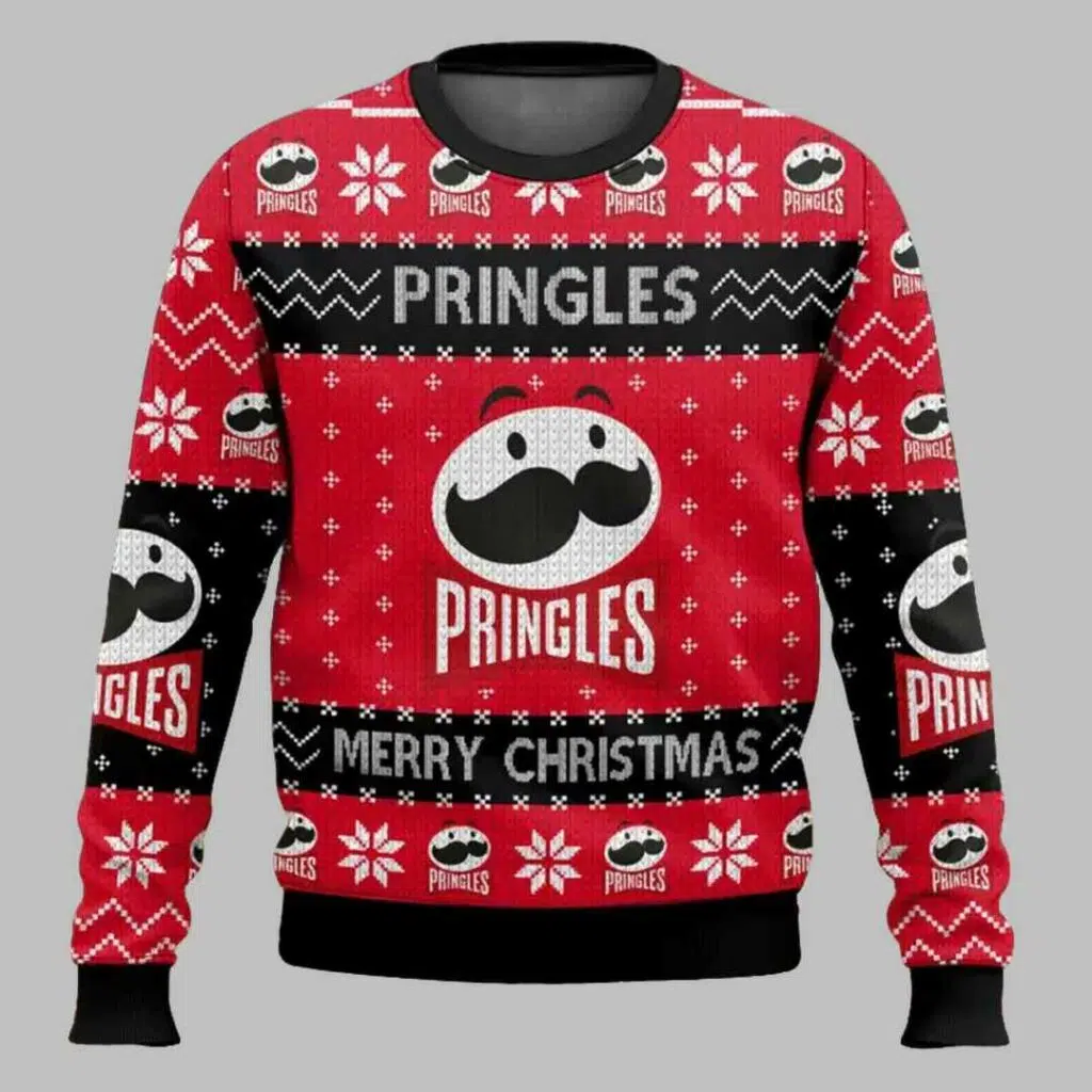 Pringles Snack Brand Ugly Christmas Sweater 2