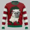 Pug Elf Christmas Ugly Christmas Sweater 2