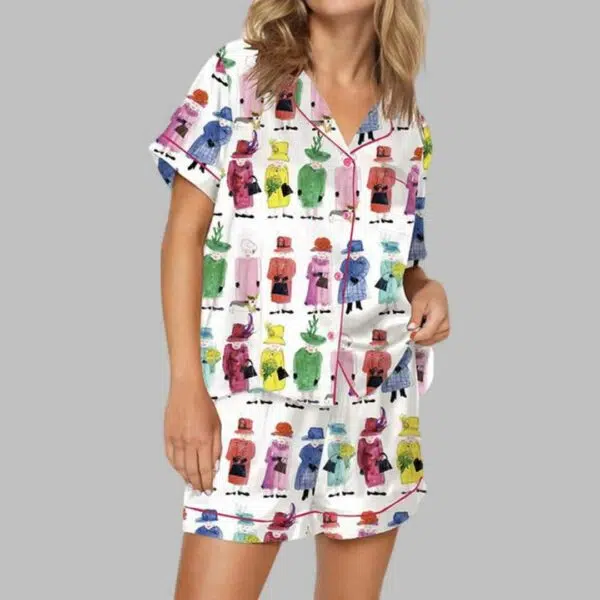 Queen Elizabeth II Rainbow Pajama Set 3