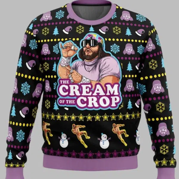 Randy Savage The Cream of the Crop Ugly Christmas Sweater 1