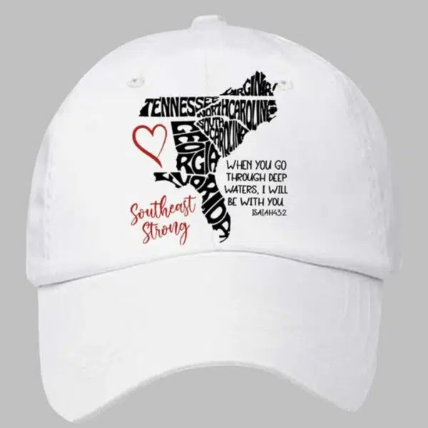 Retro Southeast Strong When You Go Through Deep Waters Hat cap 4