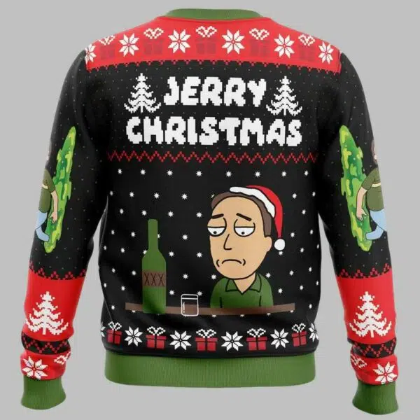 Rick And Morty Jerry Ugly Christmas Sweater 2