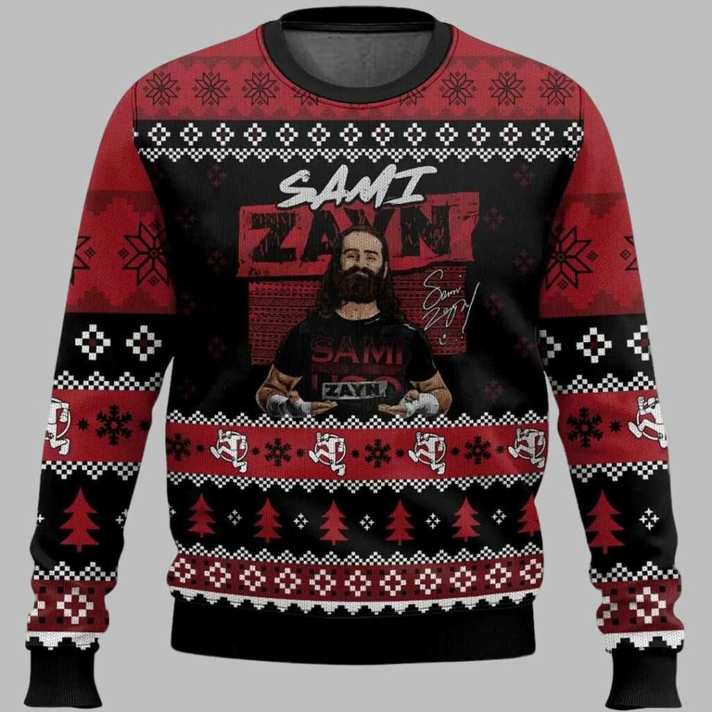 Sami Zayn Ugly Christmas Sweater 2
