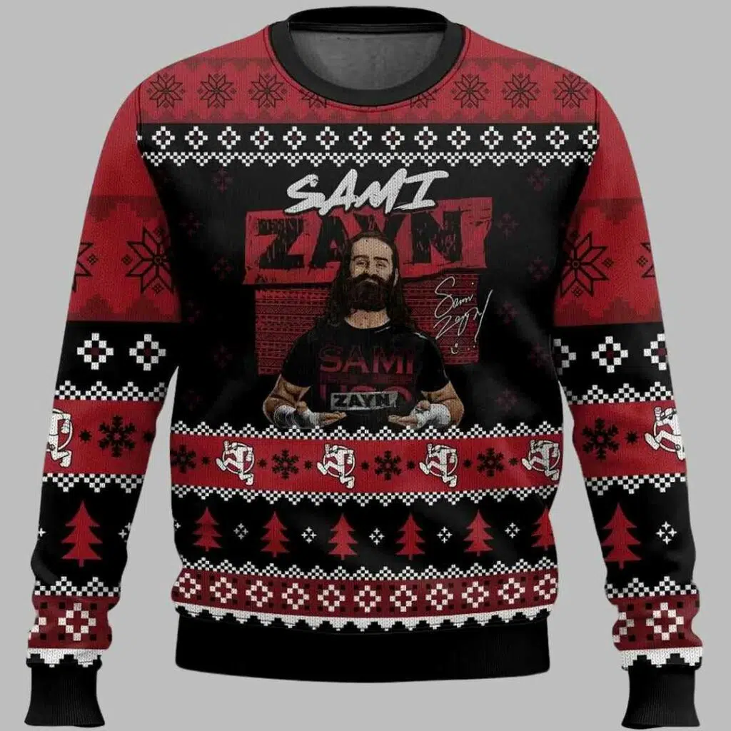 Sami Zayn Ugly Christmas Sweater 2