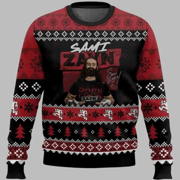 Sami Zayn Ugly Christmas Sweater 2