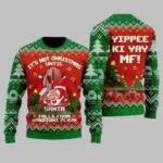 Santa Claus It's Not Christmas Until Santa Falls From Nakatomi Plaza Ugly Christmas Sweater