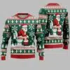 Santa Claus On The Toilet Ugly Christmas Sweater 2