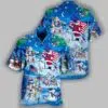 Santa Claus With America Flags Christmas Hawaiian Shirt 3