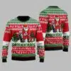 Santa Golfer Ugly Christmas Sweater 1