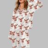 Santa Martini Coquette Christmas Pajama Set 6 Santa Martini Coquette Christmas Pajama Set 2
