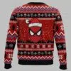 Santa Parker Spiderman Christmas Ugly Christmas Sweater 3