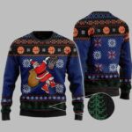 Santa Playing Basketball Ugly Christmas Sweater