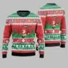 Santa Playing Billiard Ugly Christmas Sweater 2