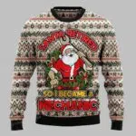 Santa Retired So I Became A Mechanic Ugly Christmas Sweater